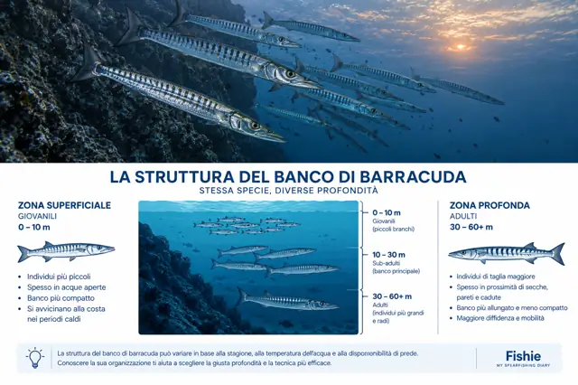 Barracuda mediterraneo: comportamento e caccia in apnea