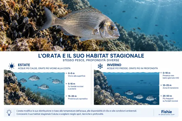 Orata in apnea: dove cercarla e in che periodo