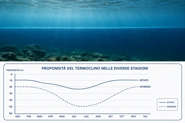 Termoclino: cos’è, come trovarlo e come pescarci in apnea